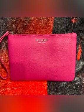 kate spade Vibrant Hot Pink Wristlet Clutch